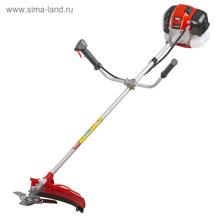 фото Триммер hammer mtk420c, 1.8 л.с., 1320 вт, 42.7 см3, нож/леска 255/460 мм, ремень