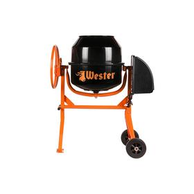 

Бетономешалка WESTER BTM180A, 180/90 л, 800 Вт, ручной привод наклона, чугунный венец