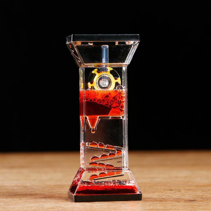 фото Гелевые часы "дорилей", 5 х 12 см, красный