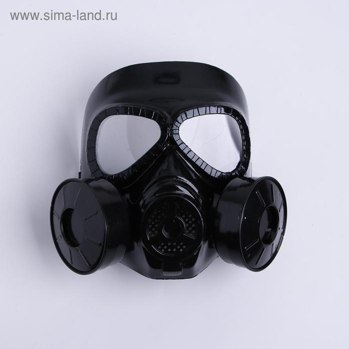Карнавальная маска «Противогаз», цвет чёрный карнавальная маска летучая мышь цвет чёрный