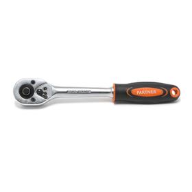 

Ключ трещоточный Partner PA-80345, 3/8", с прорезиненной ручкой, 45 зубцов