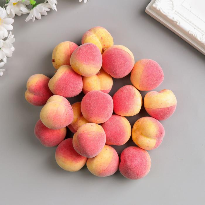 Набор декоративных персиков 3,5 см, 20 шт, розовый