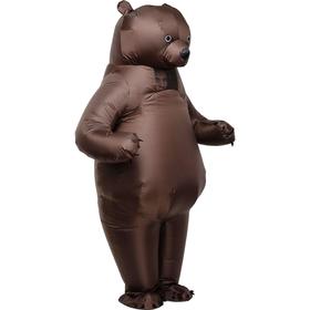 Костюм надувной «Бурый медведь», рост 150-190 см от Сима-ленд