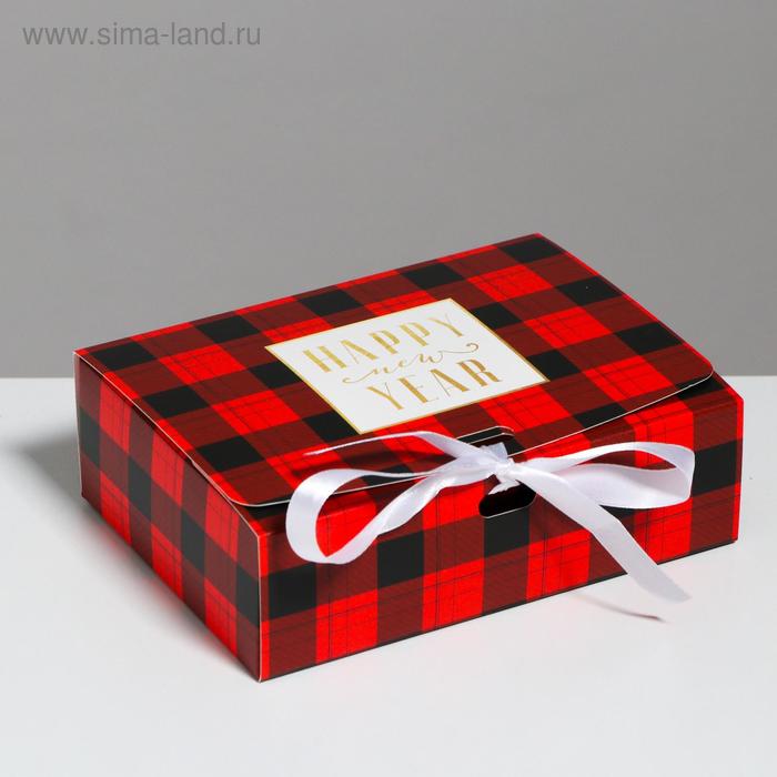 Складная коробка подарочная «Новый год», 16.5 × 12.5 × 5 см подарочная коробка сибирских натуральных продуктов для мужчины на новый год