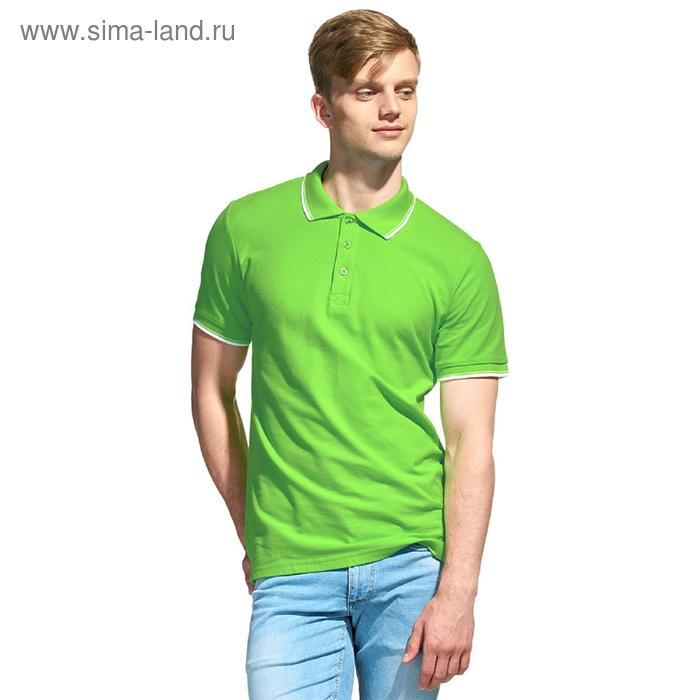 фото Рубашка поло мужская, размер xxxl, цвет ярко-зелёный stan