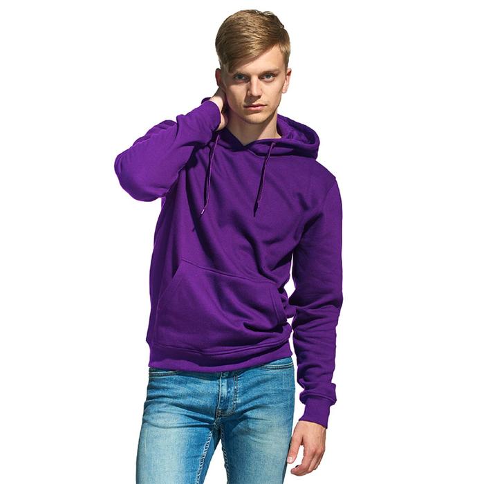 Толстовка мужская, размер 50, цвет фиолетовый