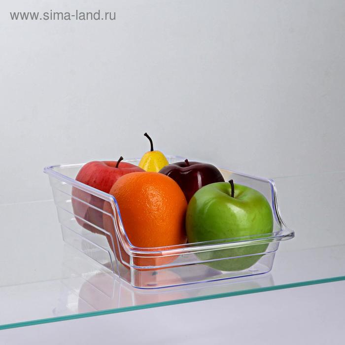 фото Органайзер для холодильника 32,5×15×8 см, цвет прозрачный qlux
