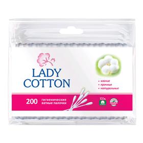 

Ватные палочки Lady Cotton в полиэтиленовом пакете, 200 шт.