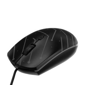 

Мышь Perfeo MAZE, игровая, проводная, оптическая, подсветка, 1200 dpi, USB, чёрная