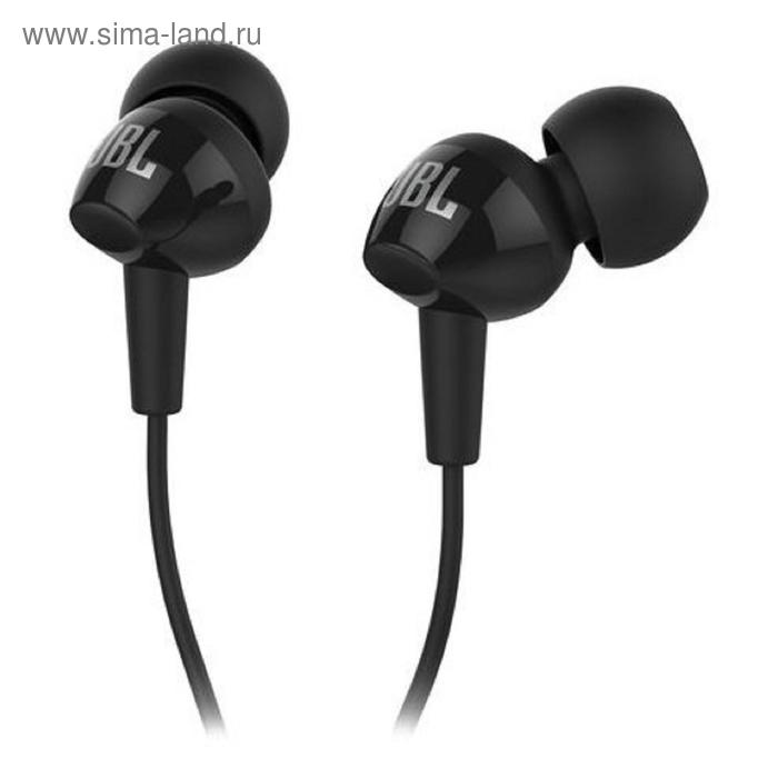 

Наушники JBL C100si, вакуумные, микрофон, проводные, 1.2м, чёрные