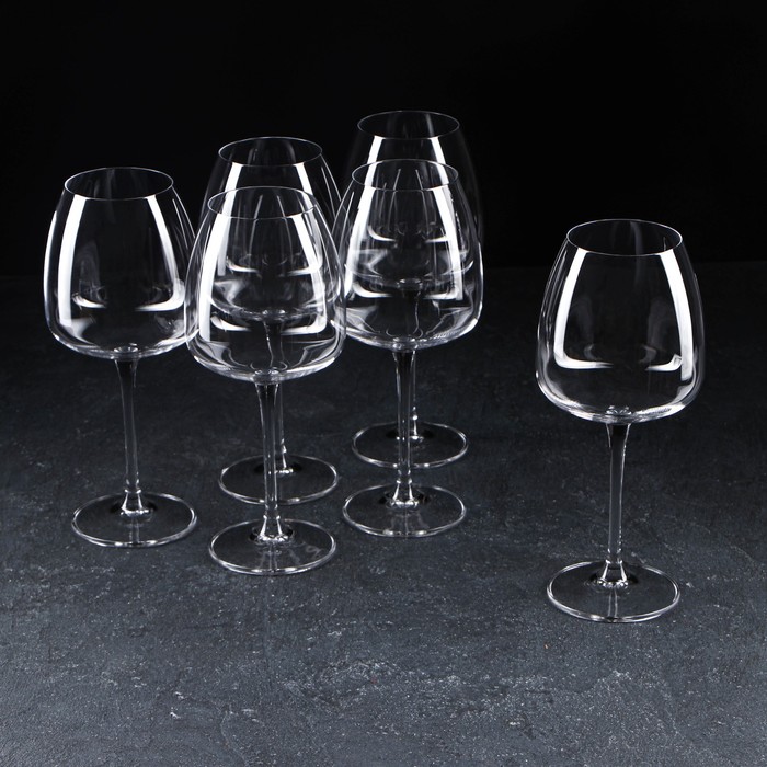 Набор бокалов для вина Anser, 610 мл, 6 шт набор бокалов для вина anser 6 шт 770 мл стекло