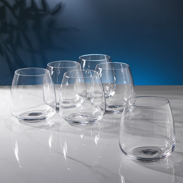 Набор стаканов для виски Anser, 400 мл, 6 шт набор стаканов для воды anser 6 шт 550 мл стекло
