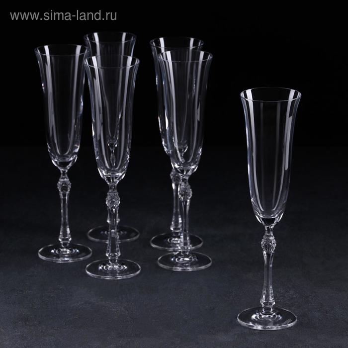 Набор бокалов для шампанского Parus, 190 мл, 6 шт набор бокалов для шампанского fregata optic 190 мл 6 шт