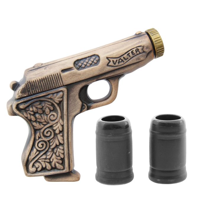 Штоф с рюмками "Вальтер" 3 предмета, шамот, 0,3 л, микс