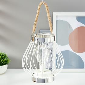 

Ночник 16121/1 LED от батареек 3ААА белый с серебром 19х19х21 см