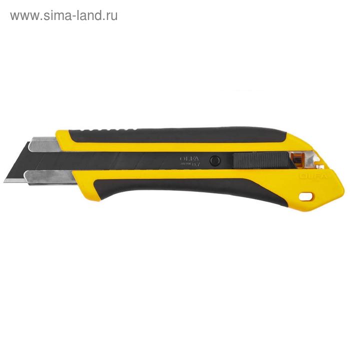 Нож OLFA AUTOLOCK OL-XH-AL, с выдвижным лезвием, двухкомпонентный корпус, 25 мм нож 25 мм с выдвижным лезвием и резиновыми накладками olfa
