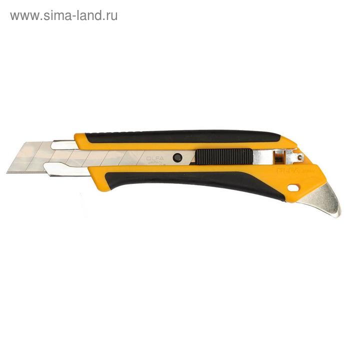 Нож OLFA AUTOLOCK OL-L5-AL, двухкомпонентный корпус, 18 мм нож olfa 18мм auto lock ol l5 al