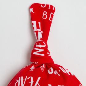 

Чепчик (шапочка) Крошка Я "HO-HO", красный, р.40