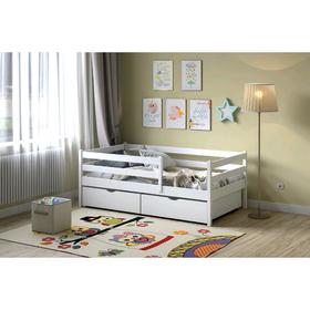 

Кроватка Viki, спальное место 160х80 см, цвет белый, + ящики цвет белый