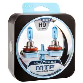 

Лампа автомобильная MTF H9 12 В, 65 Вт, PLATINUM 3800К, 2 шт
