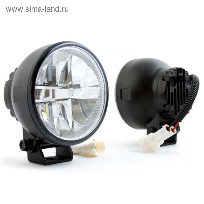 цена Противотуманная фара светодиодная MTF Light, Ф90мм,12 В,5.9 Вт, 2 шт, FLR90