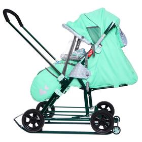 

Санки-коляска «Ника детям 8-2», цвет: мятный