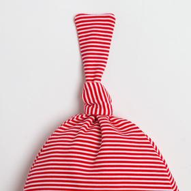 

Чепчик (шапочка) Крошка Я "Полоса", красный, р.40