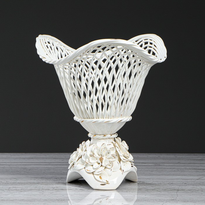 Конфетница "Нарцисс", с лепкой