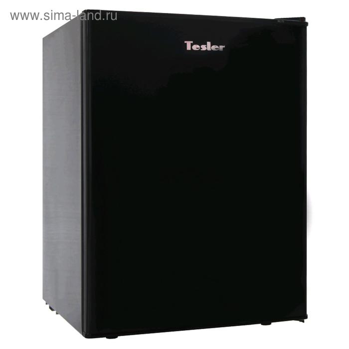 Холодильник Tesler RC-73 BLACK, однокамерный, класс А, 68 л, чёрный однокамерный холодильник tesler rc 95 champagne