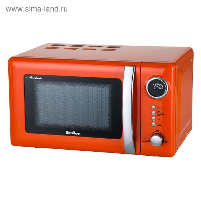 фото Микроволновая печь tesler me-2055 orange, 700 вт, 20 л, 5 программ, таймер, оранжевая