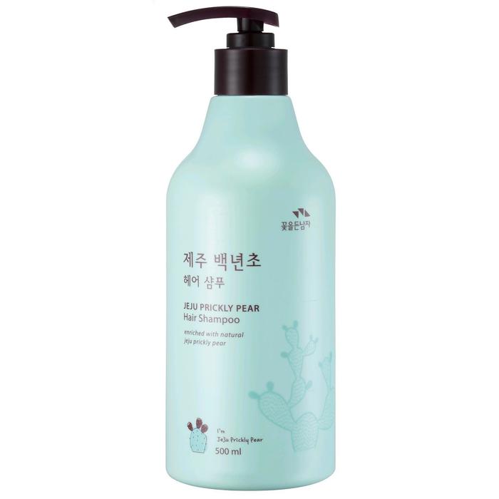 фото Шампунь jeju prickly pear hair shampoo с кактусом, 500 мл flor de man