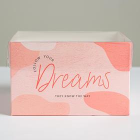 

Коробка на 4 капкейка Dreams, 16 × 16 × 10 см