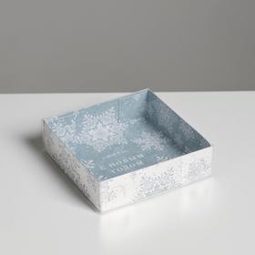 Коробка для кондитерских изделий Let it Snow, 12 × 12 × 3 см Ош