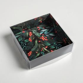 

Коробка для кондитерских изделий Happy new year, 12 × 12 × 3 см