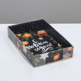 Коробка для кондитерских изделий «Новогодняя», 17 × 12 × 3 см Ош