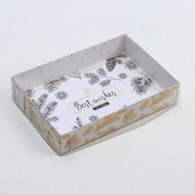 

Коробка для кондитерских изделий Best wishes, 17 × 12 × 3 см