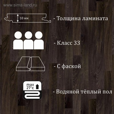 Ламинат Tarkett Gallery, Дали, 33 класс ,12мм, 0,75м2