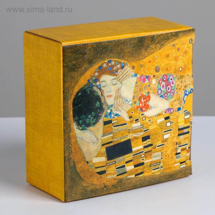 фото Коробка‒пенал «поцелуй», 15 × 15 × 7 см дарите счастье