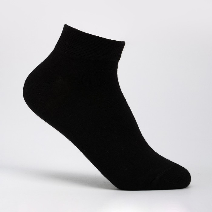 Носки мужские, цвет чёрный, размер 25-27