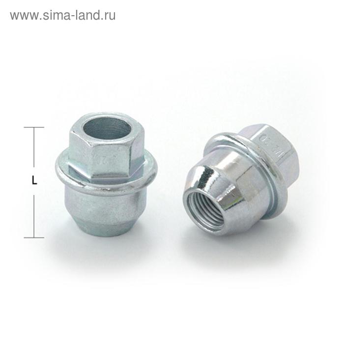 

Гайка 1/2", 31, hex19, прессшайба, открытая, цинк, 5 шт