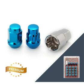 

Гайка M12x1,25, 35, hex19, конус, закрытая, синий, 16 шт, 4 секретки+ключ