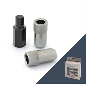

Гайка M12x1,5, 44, под шестигранник, спец. внутр, стальной, 20 шт +ключ
