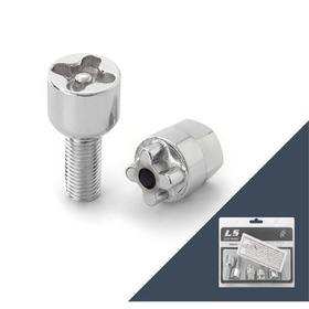 

Болт секретный M12x1,5, 46/24, сфера, хром, 4 шт +ключ