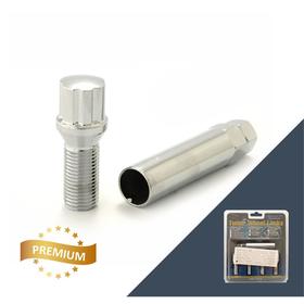 

Болт секретный M12x1,5, 52/27, внешний спец, хром, 4 шт +ключ