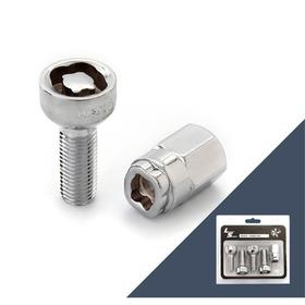 

Болт секретный M14x1,5, 44/29, сфера, хром, 4 шт +2 ключа