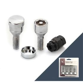 

Болт секретный M14x1,5, 54/28, конус, хром, 4 шт +2 ключа