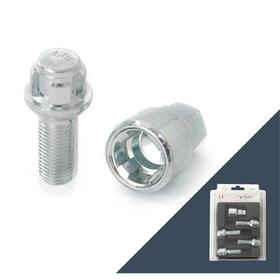 

Болт секретный M14x1,5, 56/30, конус, цинк, 4 шт +ключ