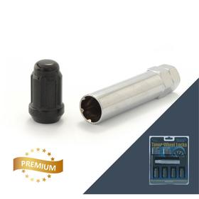 

Гайка секретная M12x1,5, 34, внешний спец, чёрный, 4 шт +ключ