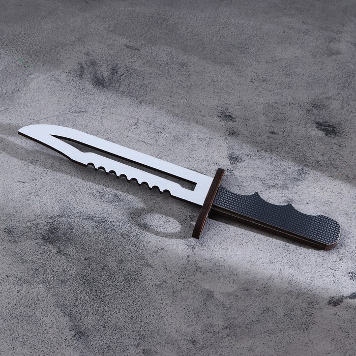 Сувенир деревянный «Штык нож», серое лезвие штык нож байонет автотроник cs go