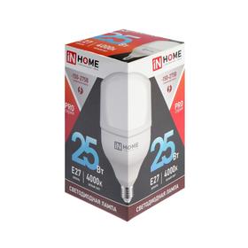 

Лампа светодиодная IN HOME LED-HP-PRO, Е27, 25 Вт, 230 В, 4000 К, 2250 Лм